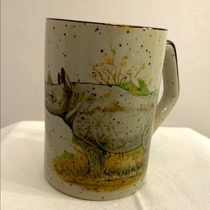 Rhino Stoneware Mug made in Japan